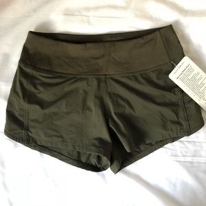 Lululemon Morning Miles Short Dark Olive size 4